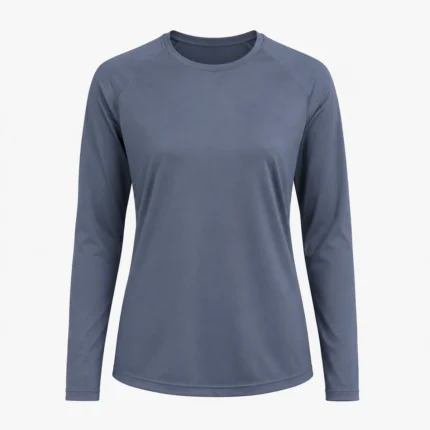 Modest long-sleeve sports top product image for teamwear uniform supply in the UAE and GCC.